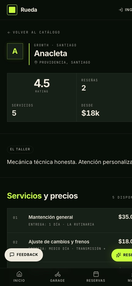 Rueda en un teléfono móvil
